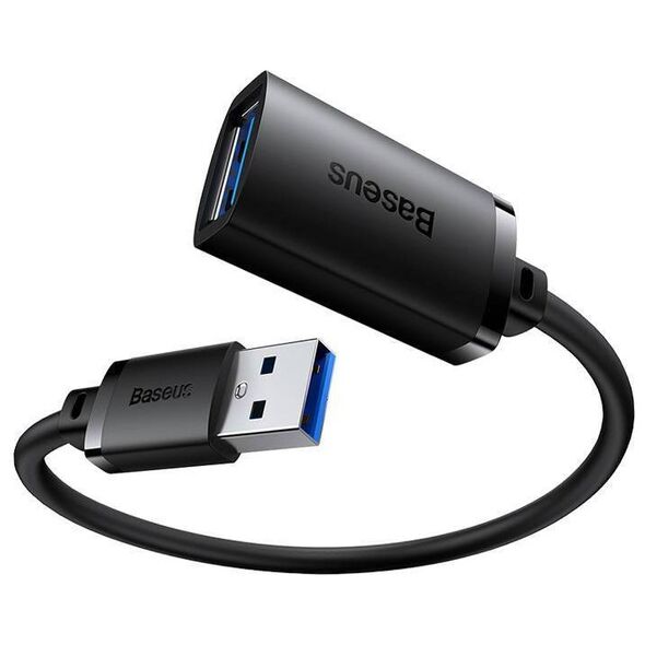 USB 3.0 Extension cable Baseus male to female, AirJoy Series, 5m (black) 6932172630393