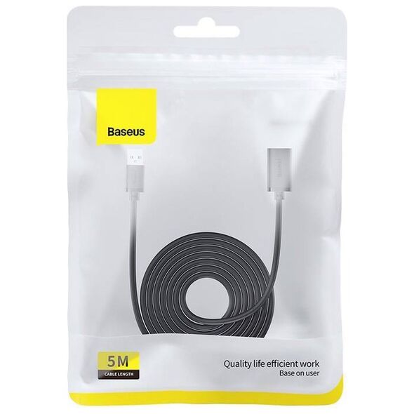 USB 3.0 Extension cable Baseus male to female, AirJoy Series, 5m (black) 6932172630393