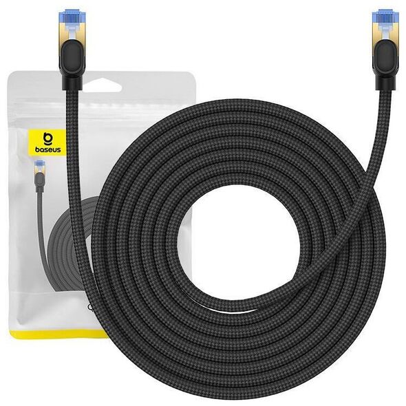 Braided network cable cat.7 Baseus Ethernet RJ45, 10Gbps, 8m (black) 6932172646622