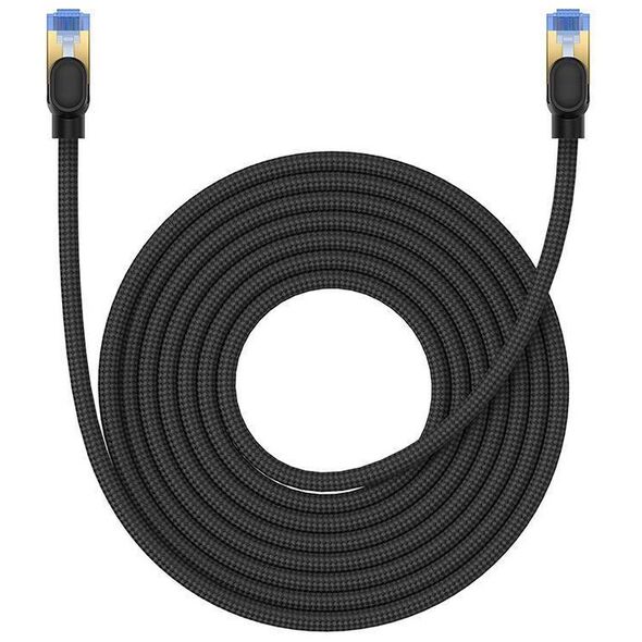Braided network cable cat.7 Baseus Ethernet RJ45, 10Gbps, 8m (black) 6932172646622