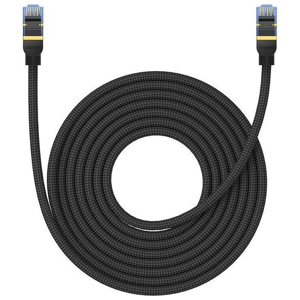 Braided network cable cat.7 Baseus Ethernet RJ45, 10Gbps, 8m (black) 6932172646622