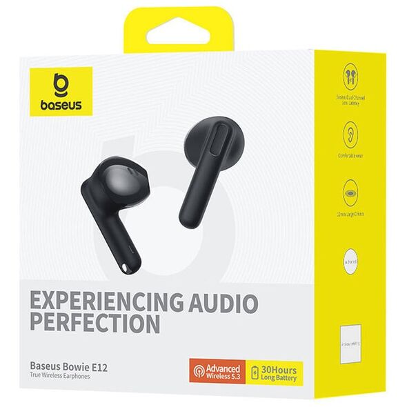 Earphones TWS Baseus Bowie E12 (black) 6932172637385