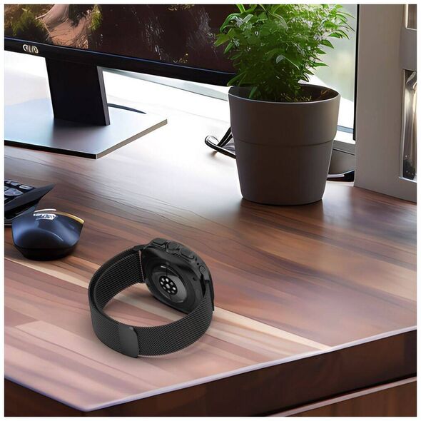 Strap for SAMSUNG GALAXY WATCH ULTRA (47MM) Tech-Protect Milaneseband black 5906302312351