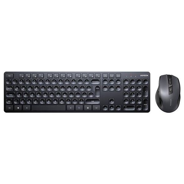 Ergonomic Mouse and Wireless Keyboard Combo UGREEN MK006 (Black) 6941876217205