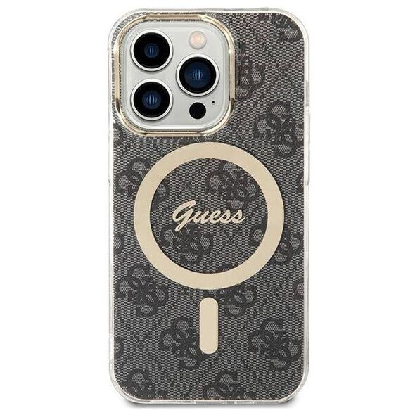 Original Case APPLE IPHONE 15 PRO Guess Hardcase IML 4G MagSafe black 3666339194567