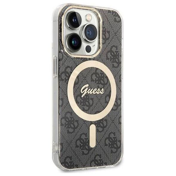 Original Case APPLE IPHONE 15 PRO Guess Hardcase IML 4G MagSafe black 3666339194567