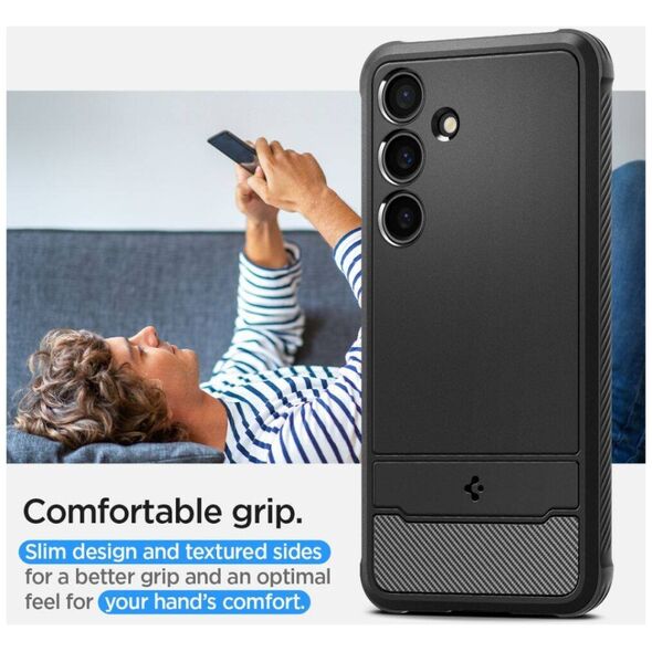 Case SAMSUNG GALAXY S24 Spigen Rugged Armor Matte black 8809971222242