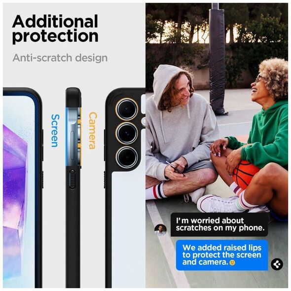 Case SAMSUNG GALAXY A55 5G Spigen Ultra Hybrid Matte black 8809971224413