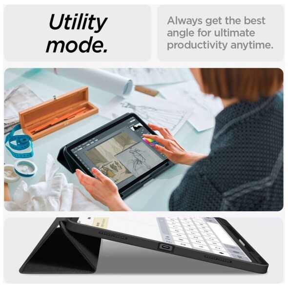 Case IPAD AIR 13.0 2024 Spigen Urban Fit black 8809971226189