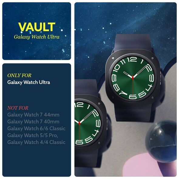 Case SAMSUNG GALAXY WATCH ULTRA (47MM) Caselogy Vault Matte black 810083835846