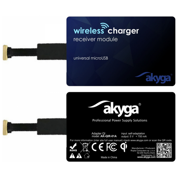 AKYGA Adapter QI AK-QIR-01A microUSB 5901720132765