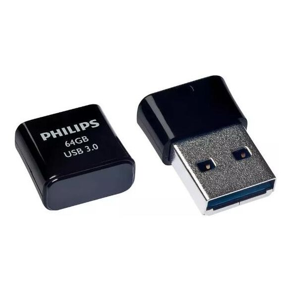 Philips Pico 64GB USB 3.0 Stick Μαύρο (FM64FD90B/00) (PHIFM64FD90B-00) έως 12 άτοκες Δόσεις