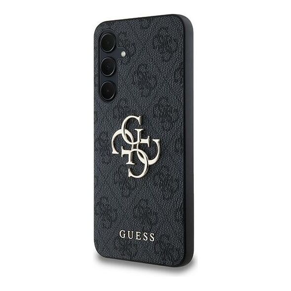 Guess case for Samsung Galaxy A35 GUHCSA354GMGGR black HC PU big 4G metal logo 3666339259563
