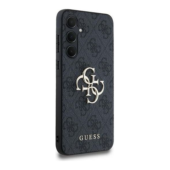 Guess case for Samsung Galaxy A35 GUHCSA354GMGGR black HC PU big 4G metal logo 3666339259563