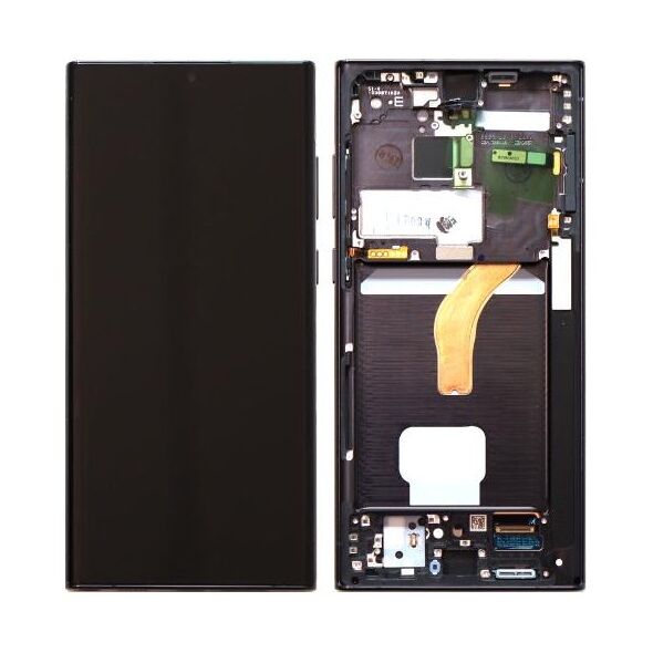 Οθόνη με Touch Screen & Μπροστινή Πρόσοψη Samsung S908B Galaxy S22 Ultra 5G Μαύρο (Original) 1110301140621 1110301140621 έως και 12 άτοκες δόσεις