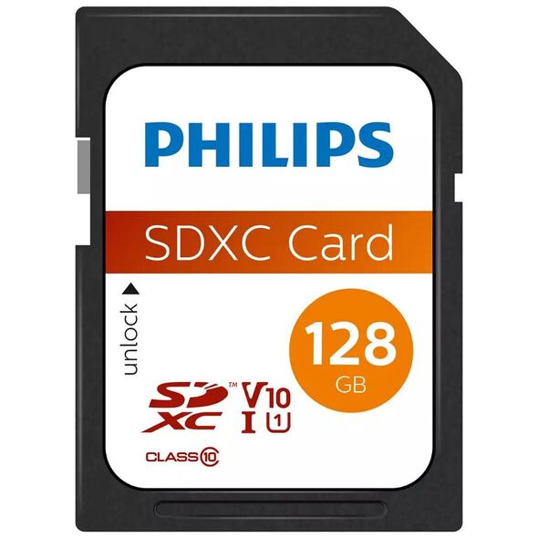 Philips SDXC 128GB Class 10 (FM12SD55B/00) (PHIFM12SD55B-00) έως 12 άτοκες Δόσεις