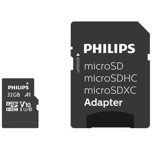 Philips microSDHC 32GB U1 with Adapter (FM32MP45B/00) (PHIFM32MP45B-00) έως 12 άτοκες Δόσεις