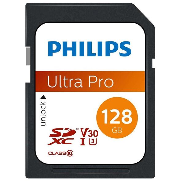 Philips SDXC 128GB Class 10 U3 V30 A1 UHS-I με αντάπτορα (FM12SD65B/00) (PHIFM12SD65B-00) έως 12 άτοκες Δόσεις