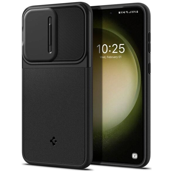 Case SAMSUNG GALAXY S23 Spigen Ultra Hybrid "S" Crystal black 8809896741309