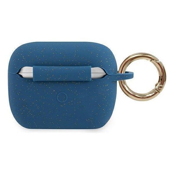 Original Case APPLE AIRPODS PRO Guess Silicone Glitter (GUACAPSILGLBL) blue 3700740494431