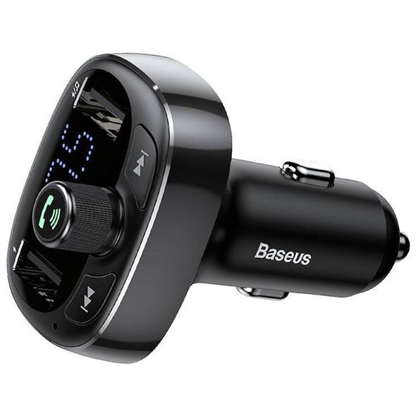 Transmitter FM Baseus T-typed S-09 Bluetooth (black) 6932172628239