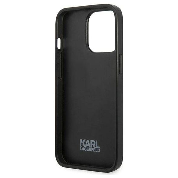 Original Case IPHONE 13 PRO Karl Lagerfeld Flower Ikonik Karl (KLHCP13LPMNFIK1) gray 3666339049461