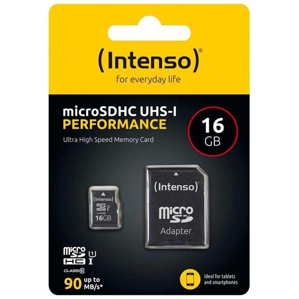 Intenso microSD-Card Class10 UHS-I 16GB (3424470) (NSO3424470) έως 12 άτοκες Δόσεις