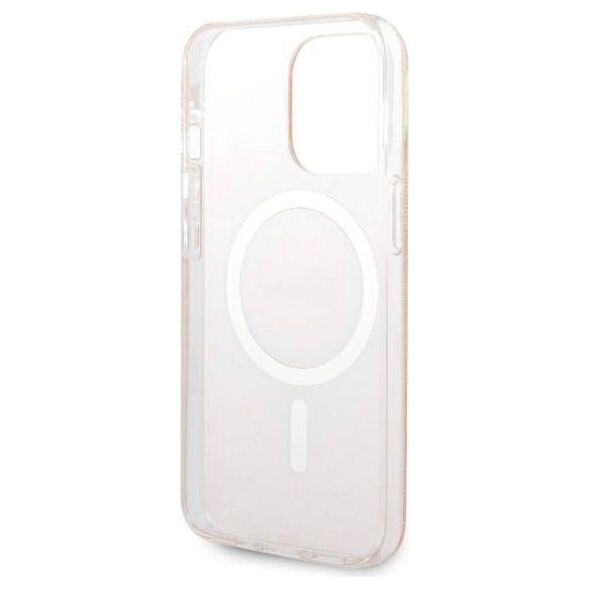 Original Case IPHONE 13 PRO MAX Guess Hardcase 4G Print MagSafe + Wireless Charger (GUBPP14SH4EACSB) pink 3666339103033