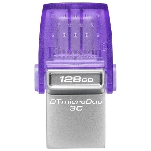 Kingston DataTraveler MicroDuo 3C 128GB USB 3.1 Stick Purple (DTDUO3CG3/128GB) (KINDTDUO3CG3-128GB) έως 12 άτοκες Δόσεις