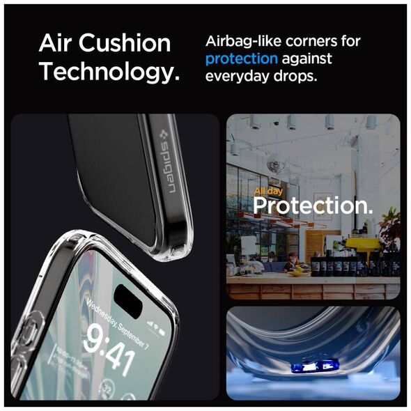 Case APPLE IPHONE 15 PRO MAX Spigen Ultra Hybrid Crystal Clear transparent 8809896749145