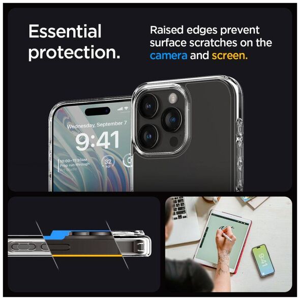Case APPLE IPHONE 15 PRO MAX Spigen Ultra Hybrid Crystal Clear transparent 8809896749145