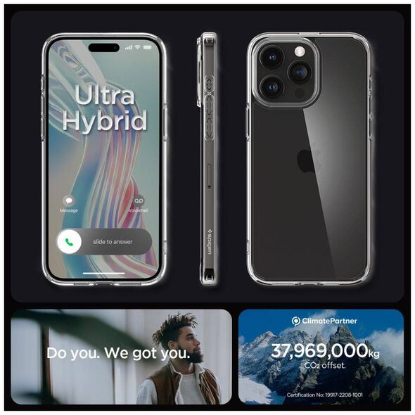 Case APPLE IPHONE 15 PRO MAX Spigen Ultra Hybrid Crystal Clear transparent 8809896749145