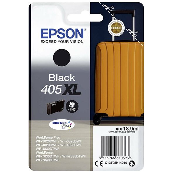Epson Μελάνι Inkjet 405XL Black (C13T05H14010) (EPST05H140) έως 12 άτοκες Δόσεις