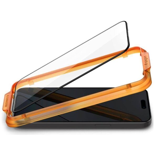 Tempered Glass APPLE IPHONE 15 Spigen ALM Glass FC 2-pack black 8809896752275