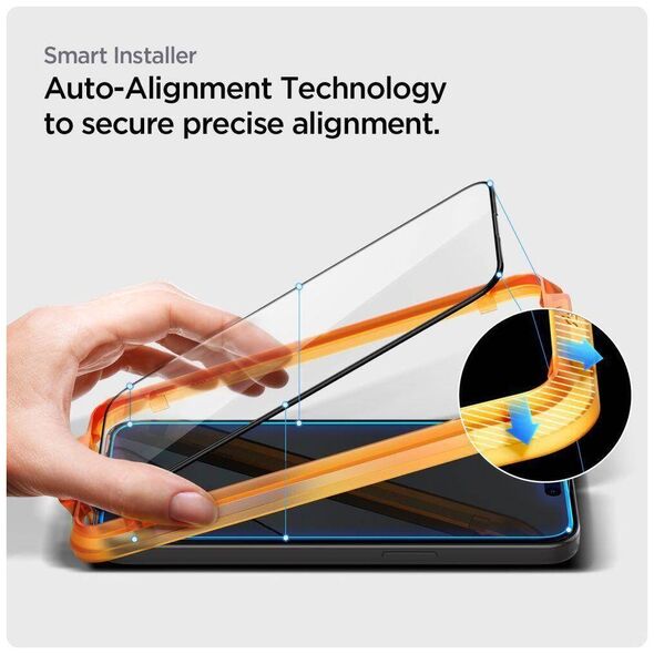 Tempered Glass APPLE IPHONE 15 Spigen ALM Glass FC 2-pack black 8809896752275