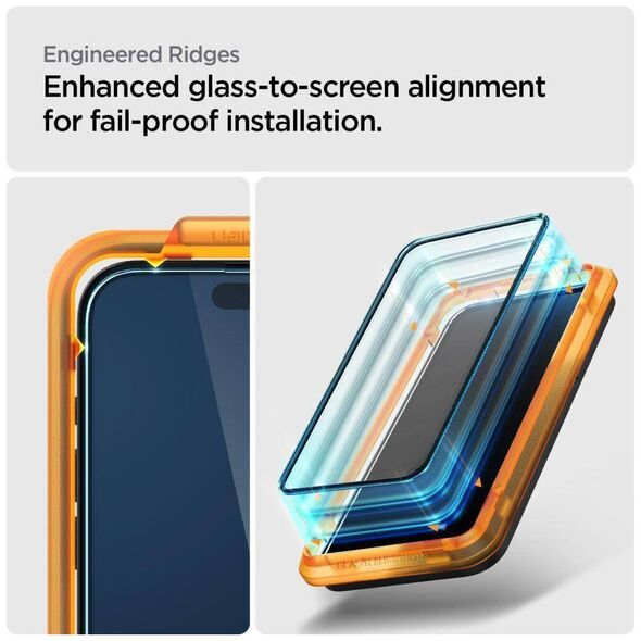 Tempered Glass APPLE IPHONE 15 Spigen ALM Glass FC 2-pack black 8809896752275