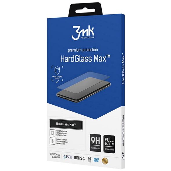 3mk tempered glass HardGlass Max for iPhone 13 Pro Max Black 5903108408486