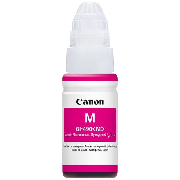 Canon Μελάνι Inkjet GI-490 Magenta (0665C001) (CAN-GI490M) έως 12 άτοκες Δόσεις
