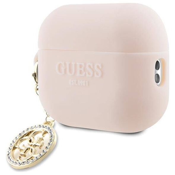 Original Case APPLE AIRPODS PRO 2 Guess 3D Rubber 4G Diamond Charm (GUAP23DSLGHDP) pink 3666339171285
