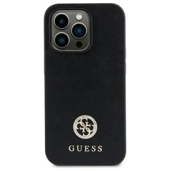 Original Case IPHONE 11 Guess 4G Strass Metal Logo (GUHCN61PS4DGPK) black 3666339150624