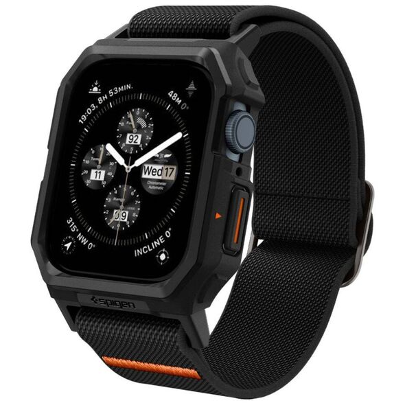 Case APPLE WATCH 4 / 5 / 6 / 7 / 8 / 9 / SE ( 44 / 45 MM) Spigen Lite Fit ”Pro” black 8809896754118