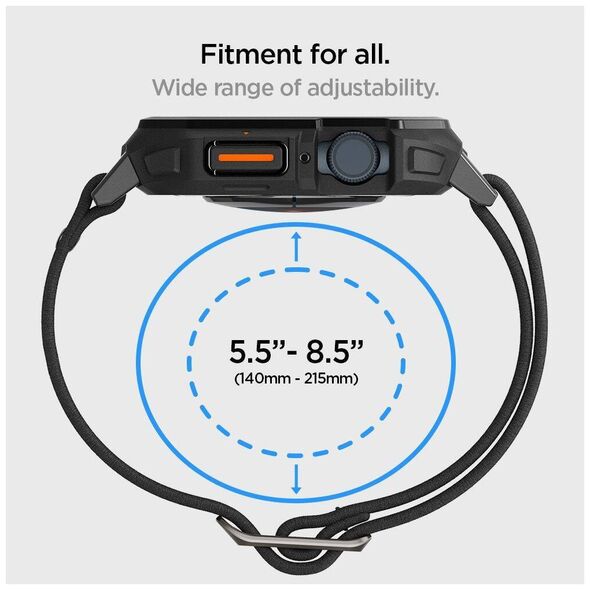 Case APPLE WATCH 4 / 5 / 6 / 7 / 8 / 9 / SE ( 44 / 45 MM) Spigen Lite Fit ”Pro” black 8809896754118
