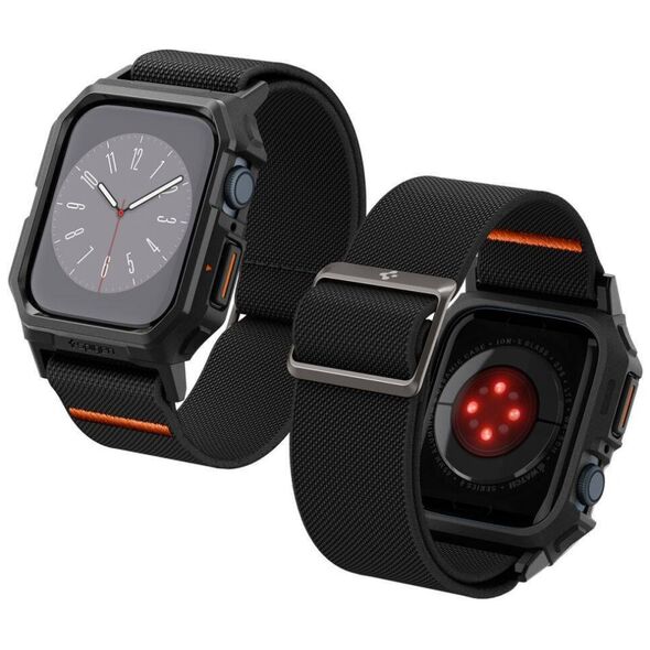 Case APPLE WATCH 4 / 5 / 6 / 7 / 8 / 9 / SE ( 44 / 45 MM) Spigen Lite Fit ”Pro” black 8809896754118