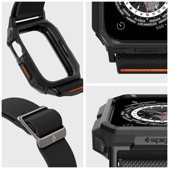 Case APPLE WATCH 4 / 5 / 6 / 7 / 8 / 9 / SE ( 44 / 45 MM) Spigen Lite Fit ”Pro” black 8809896754118