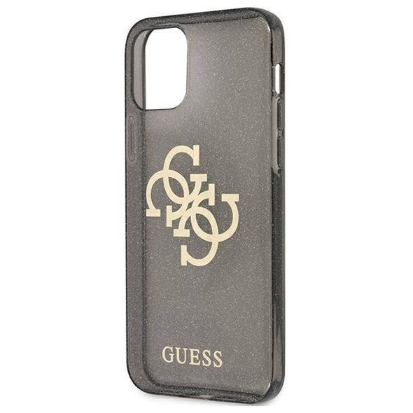 Original Case IPHONE 12 PRO MAX Guess Hard Case Glitter 4G Big Logo (GUHCP12LPCUGL4GBK) black 3666339004859