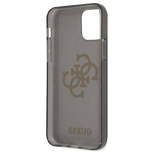 Original Case IPHONE 12 PRO MAX Guess Hard Case Glitter 4G Big Logo (GUHCP12LPCUGL4GBK) black 3666339004859