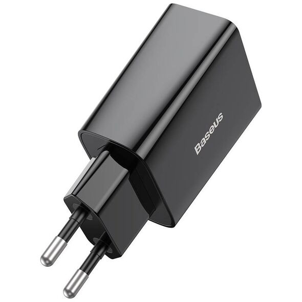 Baseus Speed Mini Quick Charger, USB-C, PD, 3A, 20W (black) 6953156201699