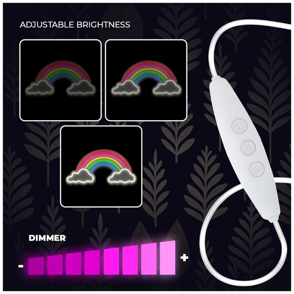Neon PLEXI LED RAINBOW ON CLOUDS multicolor FPNE32 Forever Light 5907457768864