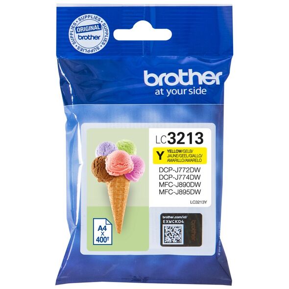 Brother Μελάνι Inkjet LC-3213Y Yellow (LC-3213Y) (BRO-LC-3213Y) έως 12 άτοκες Δόσεις