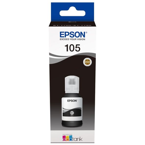 Epson Μελάνι Inkjet 105 Black (C13T00Q140) (EPST00Q140) έως 12 άτοκες Δόσεις